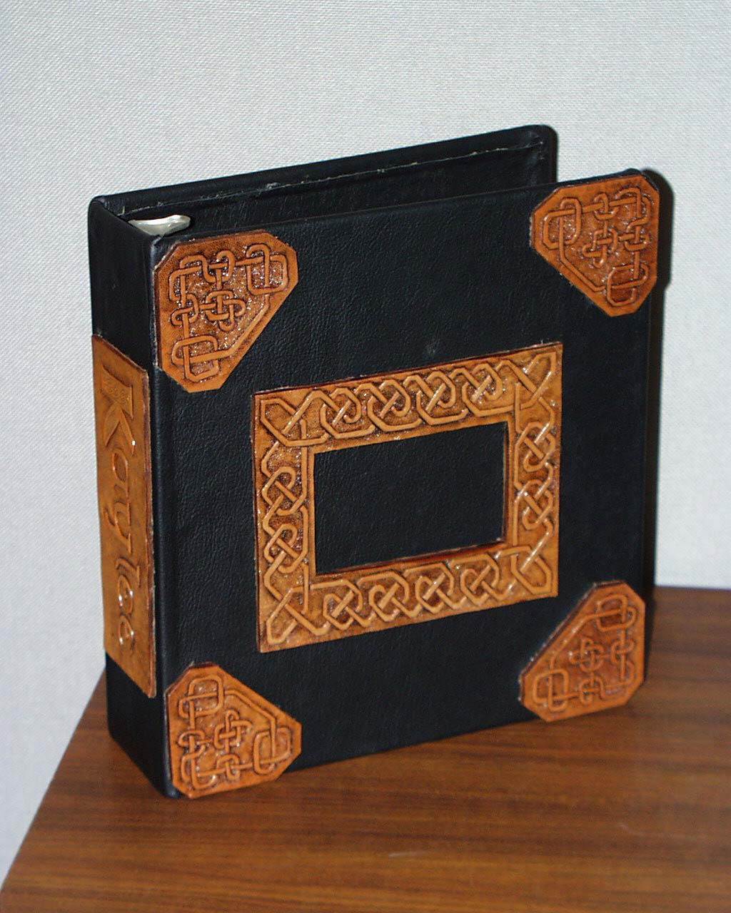 View 2 of Leather covered notebook